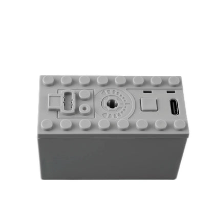 MOC Lithium Battery Box TYPE-C Multi-function Power Up Tool Car Train Motor Speed Adjust Control for Building Blocks 8878