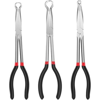 3/5Pcs Hose Gripper Plier Carbon Steel Spark Plug Removal Pliers Long Handle Car Electrical Disconnect Plier Radiator Hose Clamp
