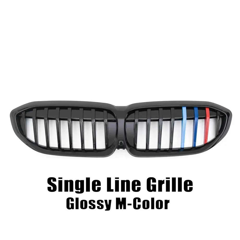 XVIP Front Bumper Kidney Grill Diamonds Style Grille For BMW 3-Series G20 G21 2019-2022 318i 320i 320d 330i 340i 340d M Sport