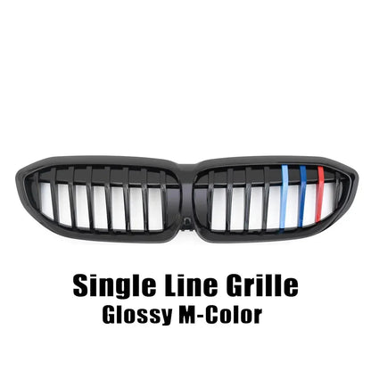 XVIP Front Bumper Kidney Grill Diamonds Style Grille For BMW 3-Series G20 G21 2019-2022 318i 320i 320d 330i 340i 340d M Sport