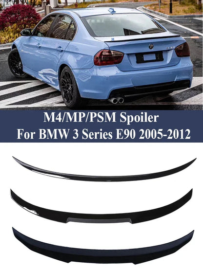 Carbon Fiber Rear Bumper Trunk Spoiler Boot Lid  For BMW 3 Series E90 PSM MP M4 Style Wing Lip 2005-2012  325i 328i 335i 330i
