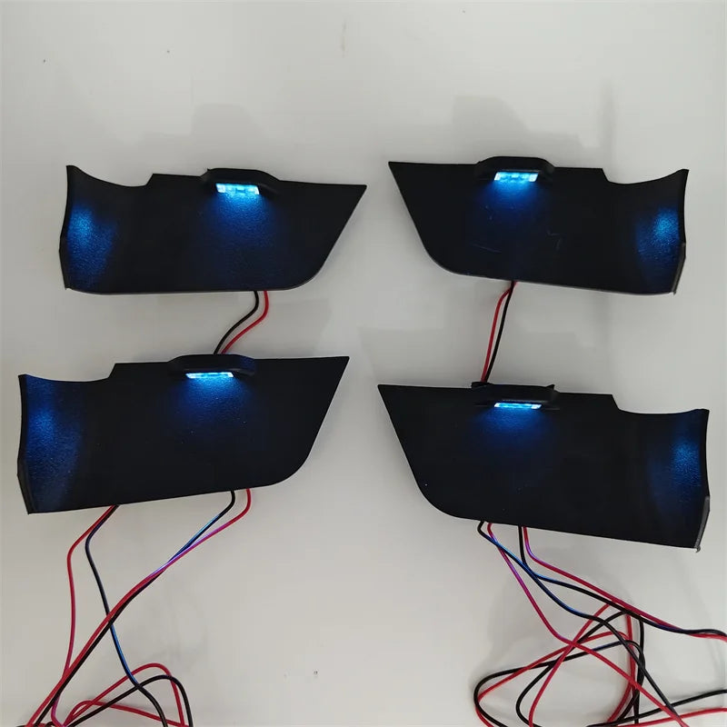 For Toyota RAV4 2019-2024 Inner Door Bowl Ambient Light Atmosphere Lamp Handle Armrest Frame LED Blue Decorate Lamp