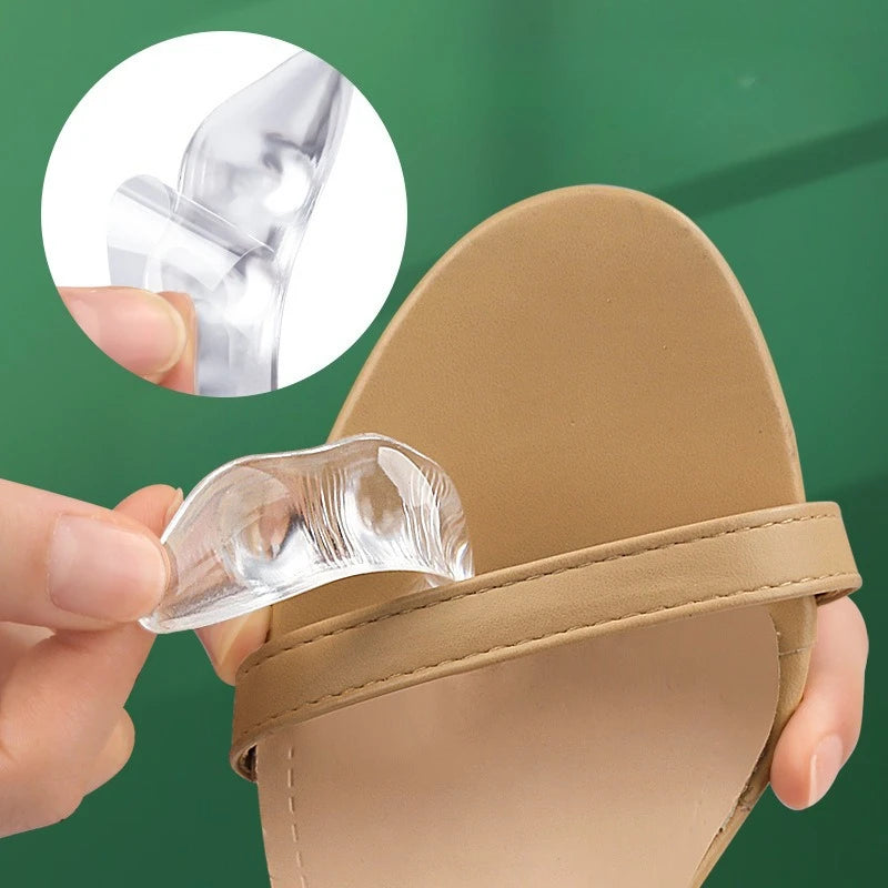 2pcs Non-slip Insoles Stickers for Women High Heels Flip Flop Sandals Silicone Inserts Self-adhesive Foot Patch Gel Forefoot Pad