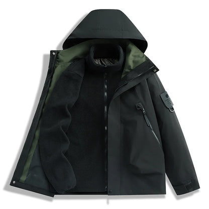 Paul 2026 Men's Thickened down Cotton Jacket Hooded Warm Workwear Ultra-Thick Outerwear Fashionable Urban Style Polyester Fiber