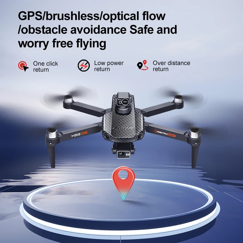 New K919 MAX Drone 8K GPS Professional HD 3-axis Gimbal Aerial Screen Remote Control Aircraft 5G HD Dual Camera Security drone