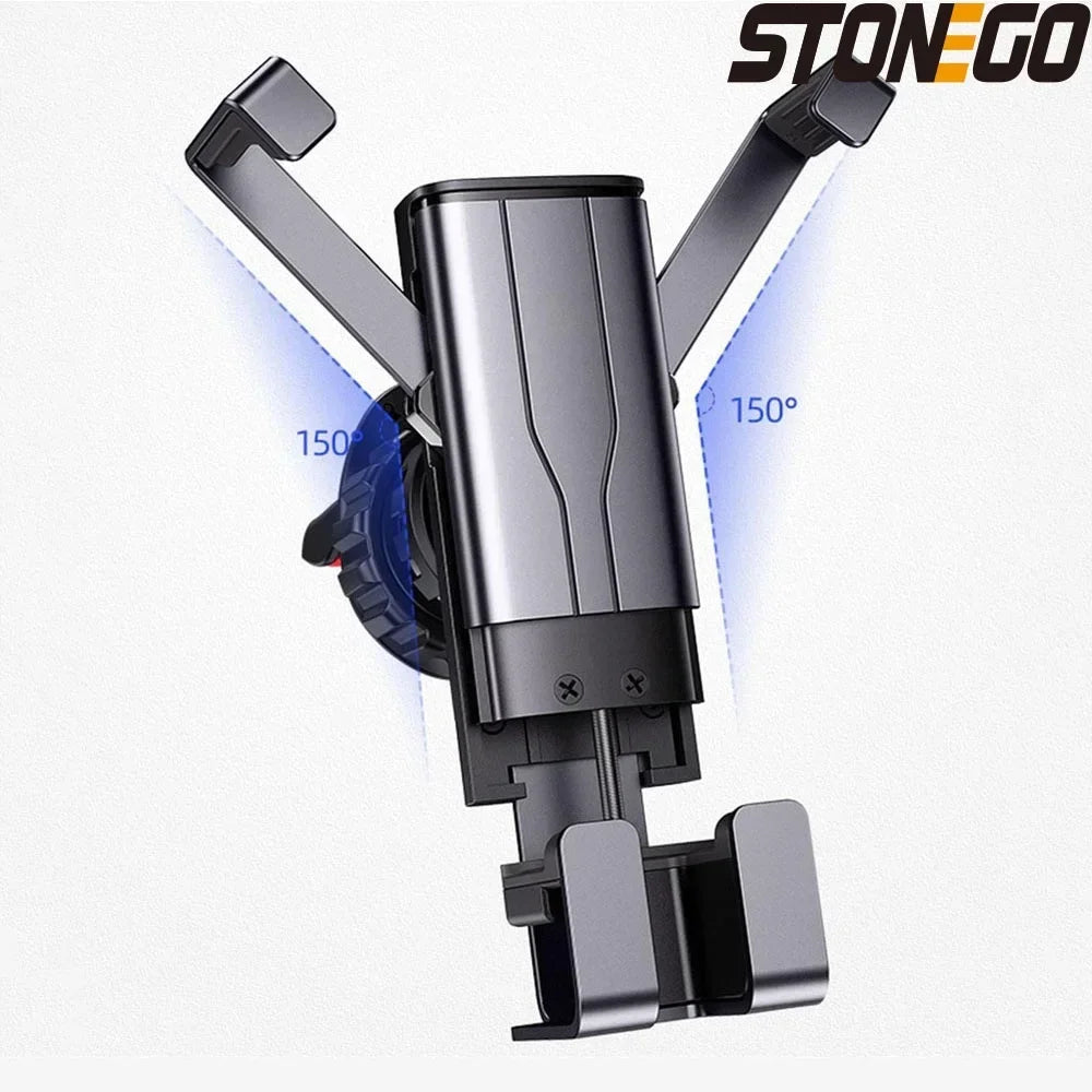 Hands Free Car Mount Phone Holder for Automobile Vehicle Adjustable Universal Car Phone Holder Compatible with Most Smartphones