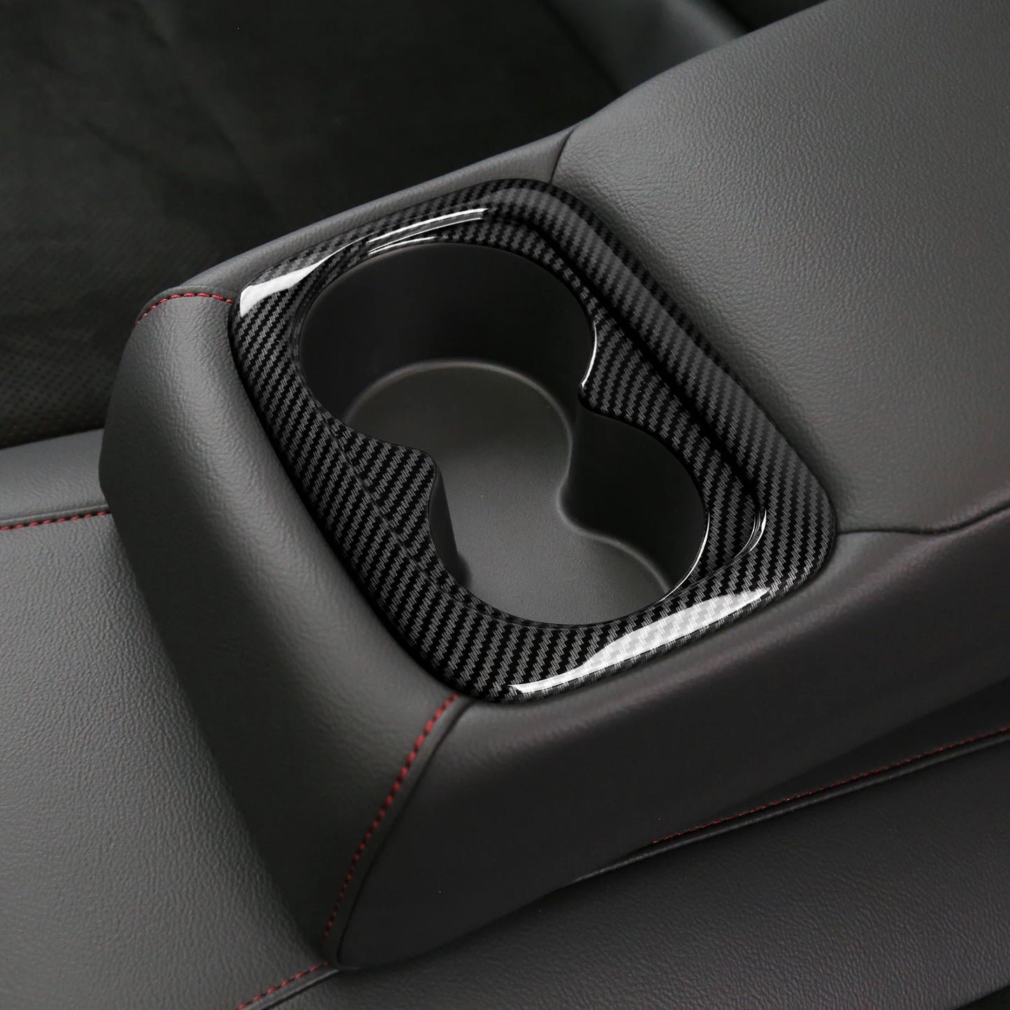 For Honda Civic 10th Gen (2016 -2021) Interior Accessories, Car Center Console Gear Shift Panel , Carbon Fiber ABS Trim Sticker