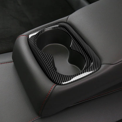 For Honda Civic 10th Gen (2016 -2021) Interior Accessories, Car Center Console Gear Shift Panel , Carbon Fiber ABS Trim Sticker