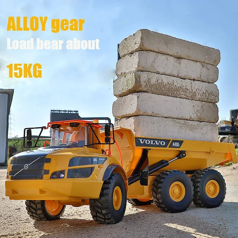 Double E E591 Rc Trucks 1/20 58Cm A40G Remote Control Cars Trucks Electric Dumper Tractor Engineering Vehicle Toys for Kids