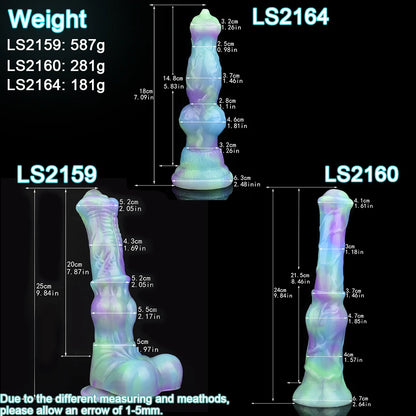 YOCY Long Horse Dildo Silicone Female Masturbator Knot Animal Anal Plug Butt Prostate Massager Stimulator Sex Toys For Couple