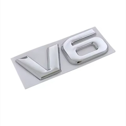 3D Metal V6 V8 Logo Universal Car Fender Emblem Badge Trunk Decal Stikcer For Toyota Land Cruiser VW Audi BENZ JEEP Accessories