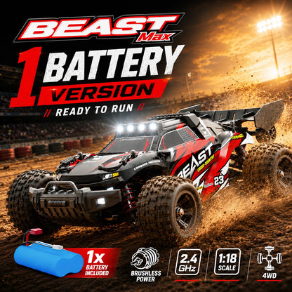 75km/h 2.4G Remote Control RC Car 4WD All Terrain Vehicle High Grip Tire Aerodynamic Tail For Mud Gravel Grass Park Outdoor Racing Hobby Toy