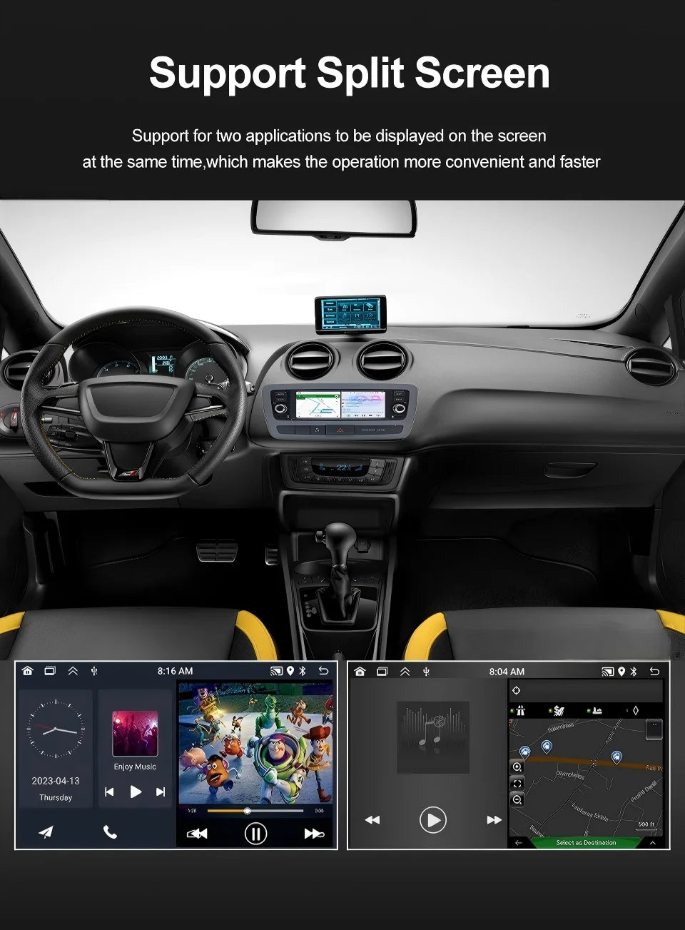 Android 15 Car Radio for SEAT Ibiza 6J IV 4 2012-2015 6.86-inch Car Multimedia Video Player GPS CarPlay AndroidAuto BT