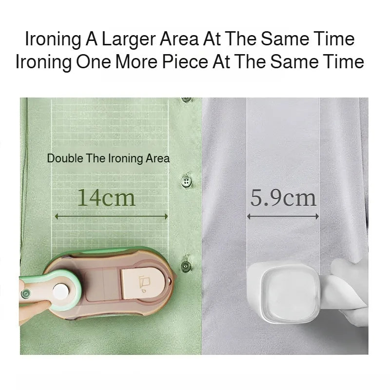 Foldable Handheld Garment Steamer Iron With 360° Swivel Rotating Handle Dry/Wet Dual Use Portable Steam Press For Clothes