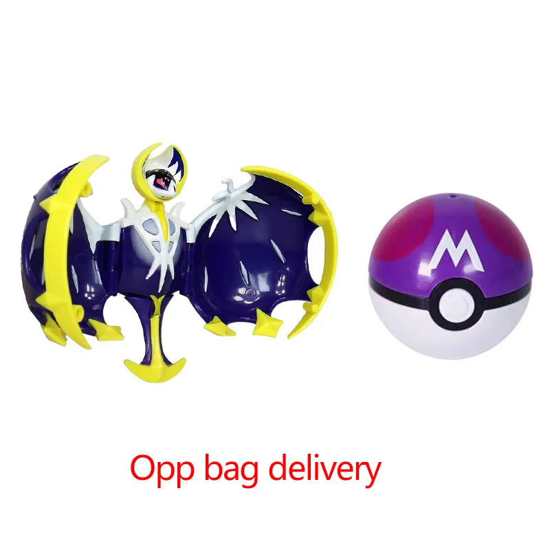 Hot Pokemon Figure Greninja Lucario Pokeball Gyarados Pikachu Dragonite Gengar Mew Venusaur Elf Poke Ball Toy Kids Birthday Gift