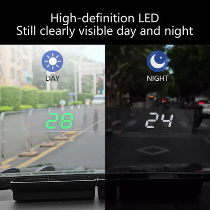Universal Car HUD Display GPS Speedometer KMH MPH Projector Plug and Play Auto Accessories Windshield Anti-Glare Head Up Display