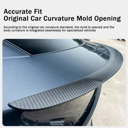 For Tesla New Model Y Juniper 2025 2026 High Performance Spoiler Real Carbon Fiber Original Trunk Wing Accessories