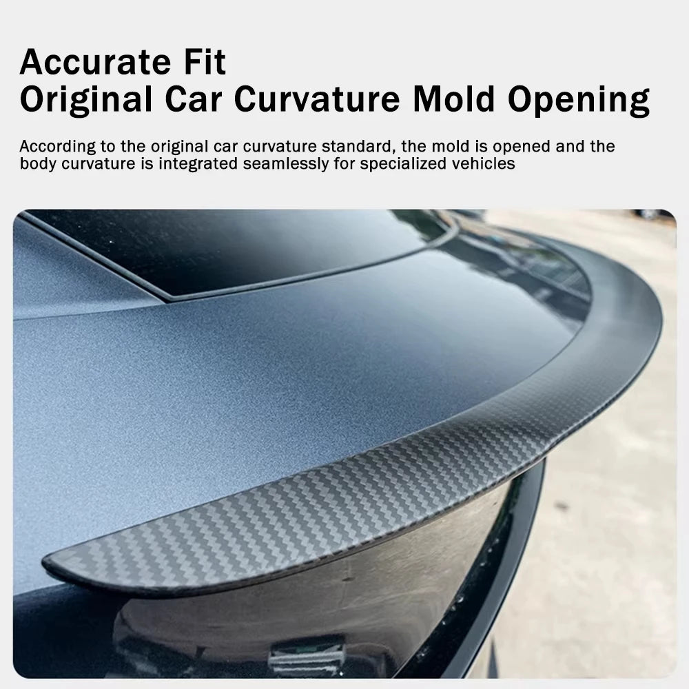 For Tesla New Model Y Juniper 2025 2026 High Performance Spoiler Real Carbon Fiber Original Trunk Wing Accessories