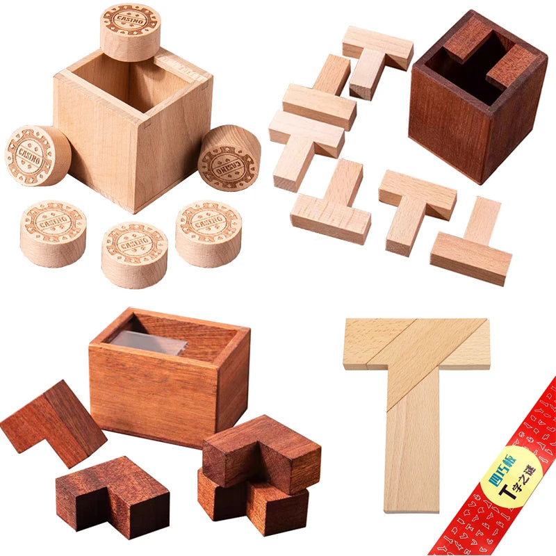 Boutique IQ Puzzle Brain Fitness Games Teaser Puzzles for Adults and Kid Mind Educationl Toys Surprise Gifts Creative Idea