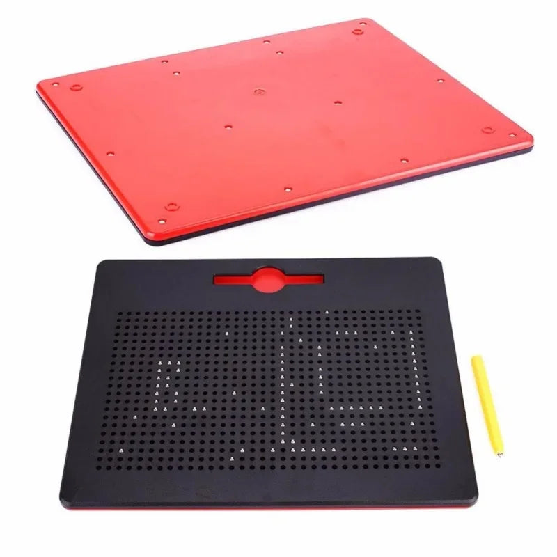 Kids Magnetic Ball Drawing Board Portable Graffiti Sketch Pad Children Educational Toy For Home Early Learning Handmade Creation