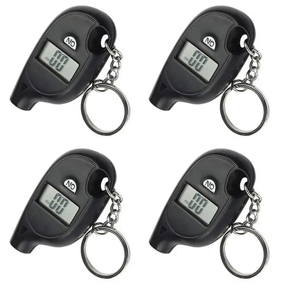 1/2/3/4pcs Mini Keychain Style Tire Gauge Digital Tester Gauge Car Tire Pressure Test Meter Car Motorcycle Tyre Diagnostic Tool