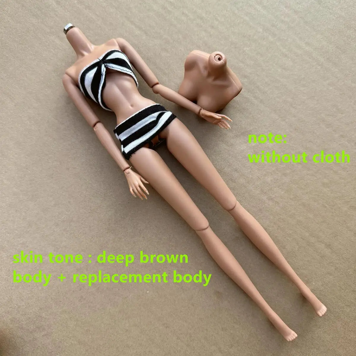 NEW LULY 1/6 Doll Body 2024 Version 12 Skin Tones High Quality Joints Removable Doll Body With Replacement Chest