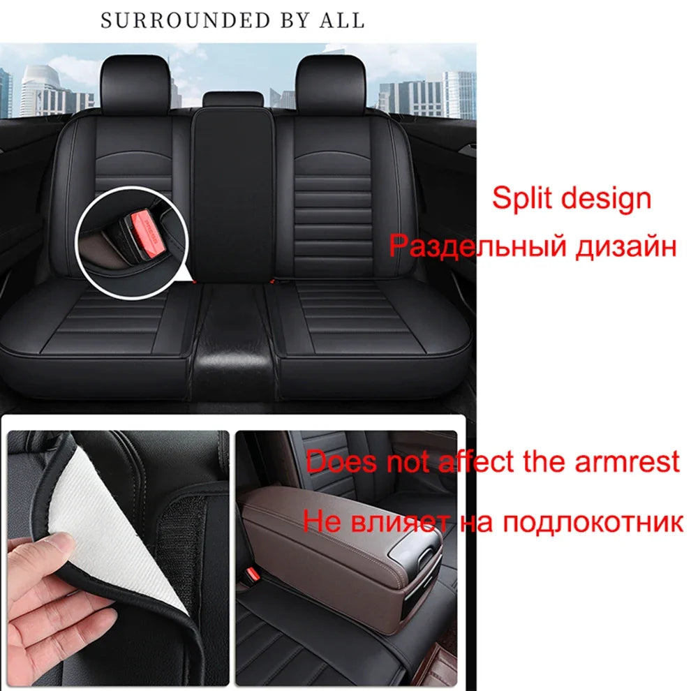 Full Coverage Pu Leather Car Seat Covers for AUDI All car models A3 Sportback A1 A4 A5 A6 A6L A7 A8 A8L Car Accessories
