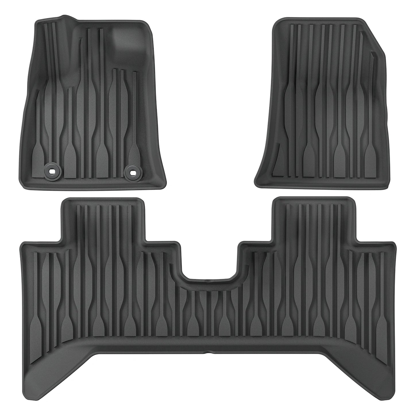 LUCKEASY for BYD SHARK 2024 2025 Car Floor Mats TPE Waterproof Foot Pad Auto Pickup Interior Accessories Cargo Liner Trunk Mat