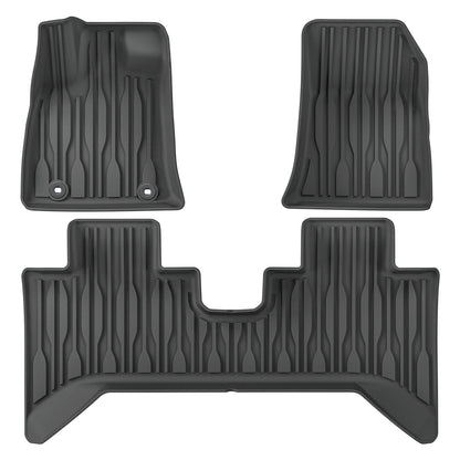 LUCKEASY for BYD SHARK 2024 2025 Car Floor Mats TPE Waterproof Foot Pad Auto Pickup Interior Accessories Cargo Liner Trunk Mat