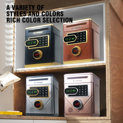 Electronic Piggy Bank Touch Screen Counting Password Safe Box Money Boxes Digital Coins Cash Saving Deposit Atm Machine Kid Gift