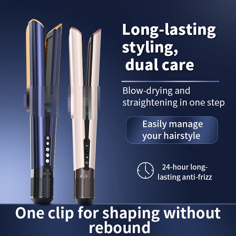 Hair Straightening Comb Hair Dryer HT01 Huaqiangbei Flat Iron Straightener Negative Ion No Hair Damage Dry Wet Use