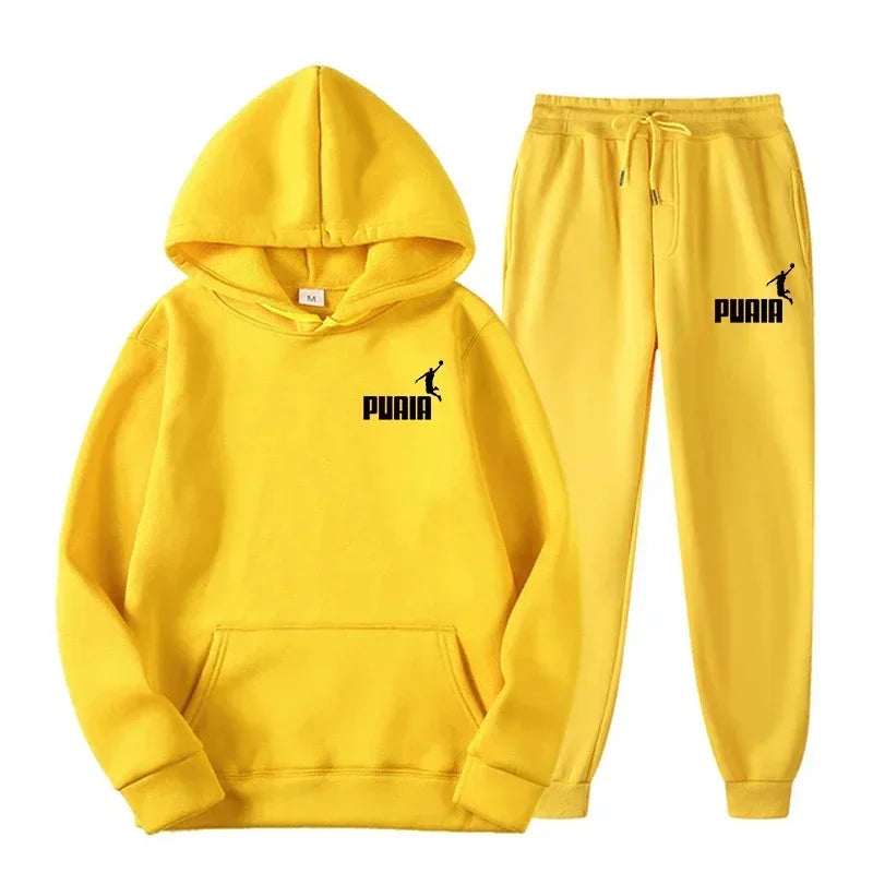 2025New Men's and Women's Hoodie Jacket Fashion Street Casual Set Autumn/Winter Brushed Sweatwear+Pants 2025 Multi Color Set