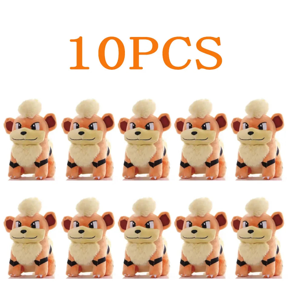 10pcs Pokemon Official Plush Toy - Charmander, Squirtle, Pikachu Plush, Bulbasaur Stuffed Animal Toy, Pokemon Doll Birthday Gift