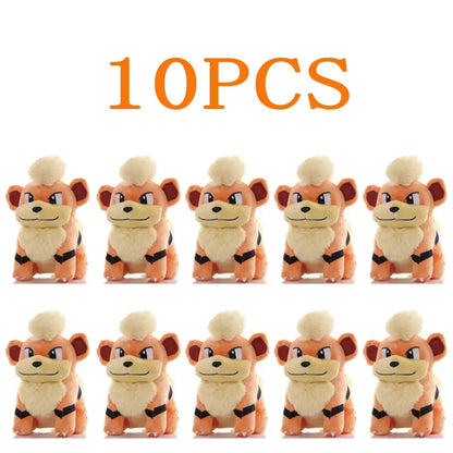 10pcs Pokemon Official Plush Toy - Charmander, Squirtle, Pikachu Plush, Bulbasaur Stuffed Animal Toy, Pokemon Doll Birthday Gift