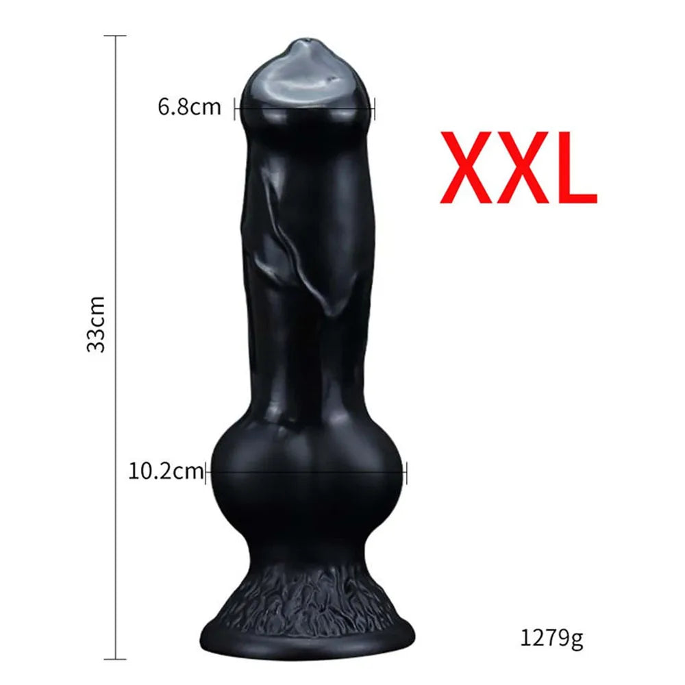 Huge Animal Dildo Anal Plug Sex Toy for Men Women Adult Supplies Large Butt Plug Dog Dildos with Suction Cup Vaginal Masturbator