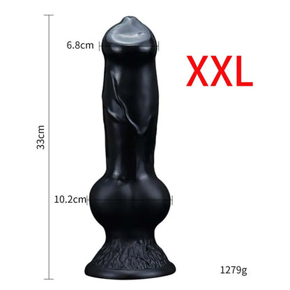 Huge Animal Dildo Anal Plug Sex Toy for Men Women Adult Supplies Large Butt Plug Dog Dildos with Suction Cup Vaginal Masturbator