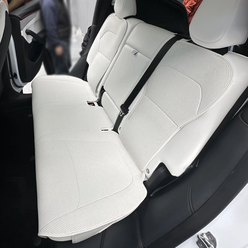 Car Seat Mats For Tesla Model Y L/ Y Juniper Breathable All Season Back Seat Pad Protector Covers Nappaleather Cushion Accessori