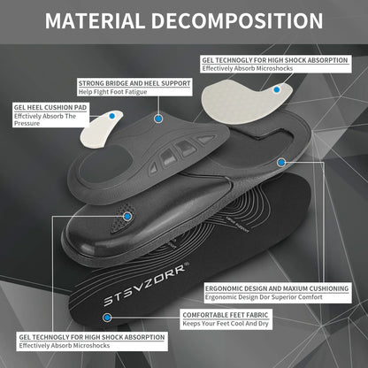 iFitna PU Plantar Fasciitis Pain Relief Orthopedic Insole Men Women Sneaker Flat Feet High Arch Support Orthotic Insert Sole