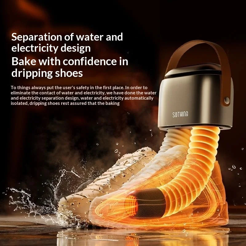 Portable Intelligent Shoe Dryer with Both Dry Wet Functions Deodorizing Sterilizing Disinfecting Warming Shoe Warmer Home Use