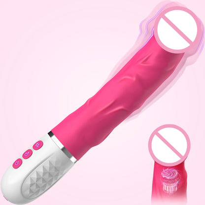 Realistic Dildo Vibrator for Women G Spot Clitoral Stimulation Penis Vibro with 10 Vibrating&Heating Modes Dick Sex Toys Female