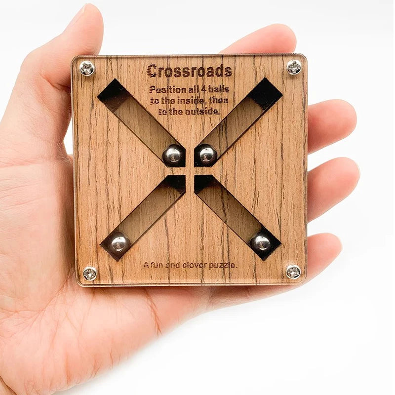 Crossroad Puzzle Labyrinth Maze IQ Brain Teaser Games For Children Adults Casse Tete Difficile Juegos De Ingenio Y Destreza