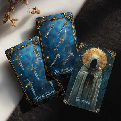 78 Cards Celestial Tarot Deck 13x8 Cm Connect with Universal Energy, Unlock Your Inner Potential Paper Manual