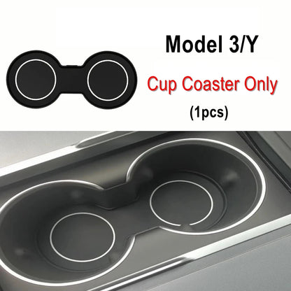 Car Floor Mats For Tesla Model Y Juniper 2025 2026 Double Layer Carpet TPE Trunk Pads Waterproof Cargo Liner Protective Kick Pad