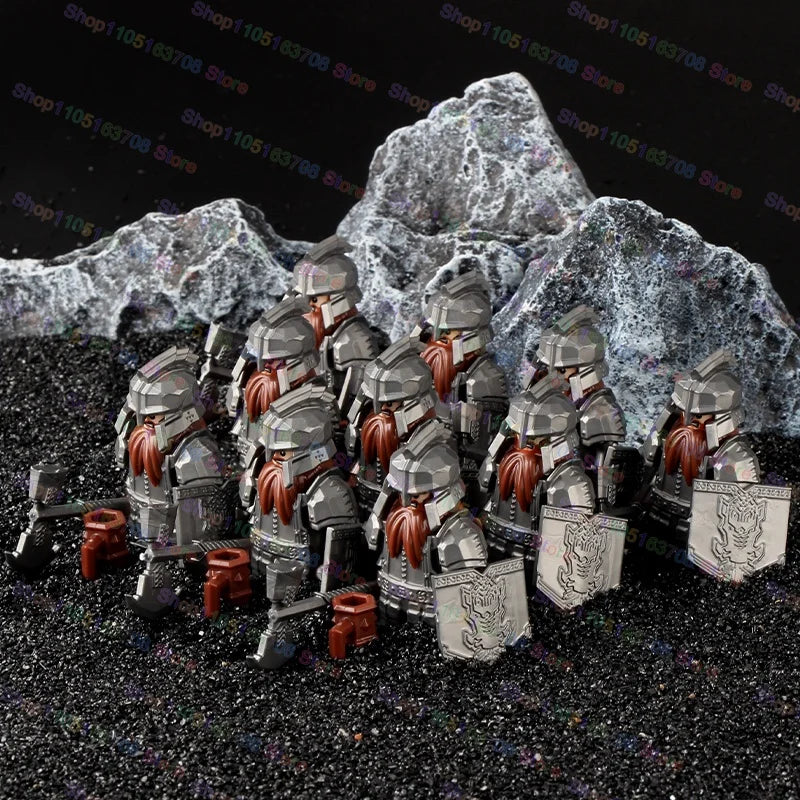 Medieval Knights Building Blocks Warrior Soldiers Crusaders Hospital Teutonic Knight Legion Figures Block Toys Accessories