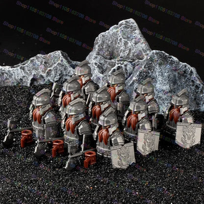 Medieval Knights Building Blocks Warrior Soldiers Crusaders Hospital Teutonic Knight Legion Figures Block Toys Accessories