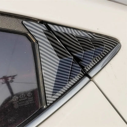 For Hyundai Elantra Avante Sedan 2011-2015 Rear ABS Carbon Fiber Side Vent Window Scoop Louver Trim Cover Auto Accessories