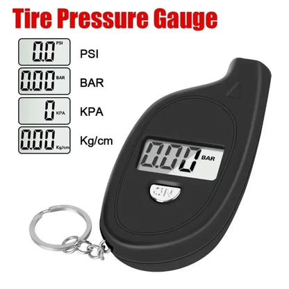 1-4pcs Car Tire Air Pressure Tester Meter Tire Gauge Digital LCD Display Auto Car Motorcycle Tire Safety Alarm