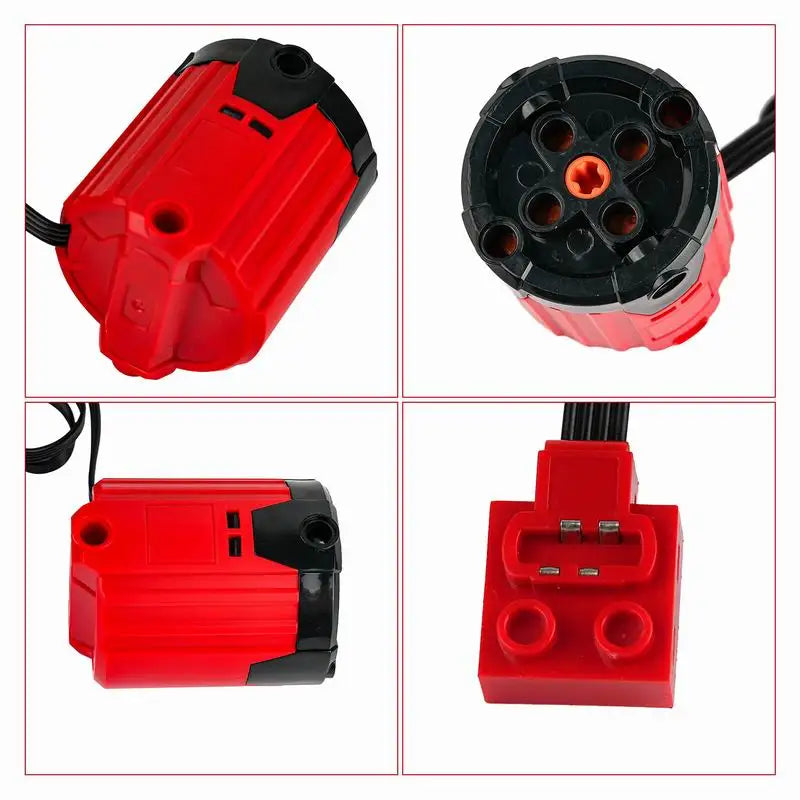 8882 XL Motor Red PLus Building Blocks MOC Technology Parts Power Functions Power Motor for Logoeds DIY Car Truck Power Up