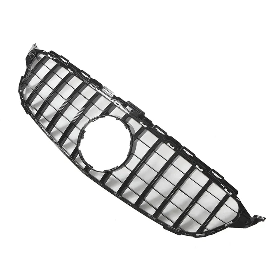 XVIP GTR Style Front Racing Grille For Mercedes Benz C-Class W205 2015-2018 C180 C200 C300 Chrome Diamonds Style Bumper Grilles