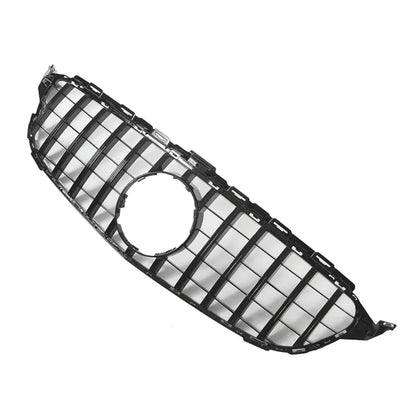 XVIP GTR Style Front Racing Grille For Mercedes Benz C-Class W205 2015-2018 C180 C200 C300 Chrome Diamonds Style Bumper Grilles